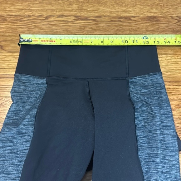 Lululemon Barre Pulse Pant Black Reversible Slub Denim Black Size 6 - Picture 8 of 10